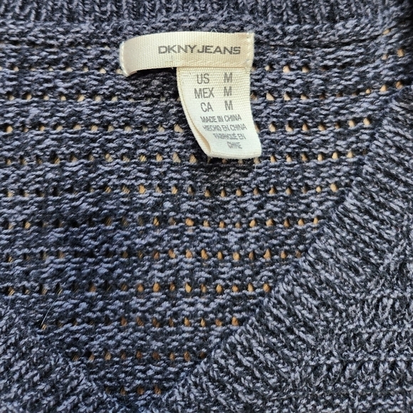 DKNY Gray Knit Sweater Size M - Picture 4 of 5